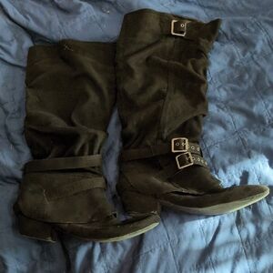 Women's black Sway'd Suede WCS Dance Boots Size EU 41/US 10, Szekely model